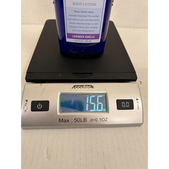 Bath & Body Works Aromatherapy SLEEP Body Lotion LAVENDER VANILLA Retired GLASS - Picture 4 of 4